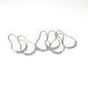 12PCS Bathroom Accessories Five Beads Gourd Shaped Hook Metal Anti Rust Shower Curtain Hooks
