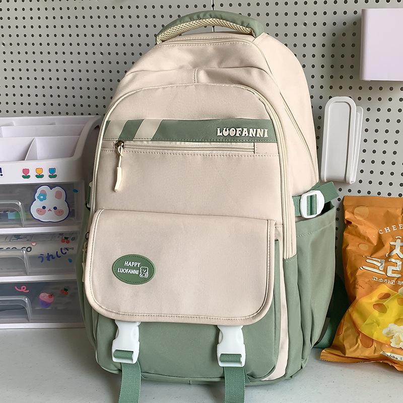 Children Elementary School Students Girls Junior High School Students High School Students Color Blocking Backpack College Students Backpack