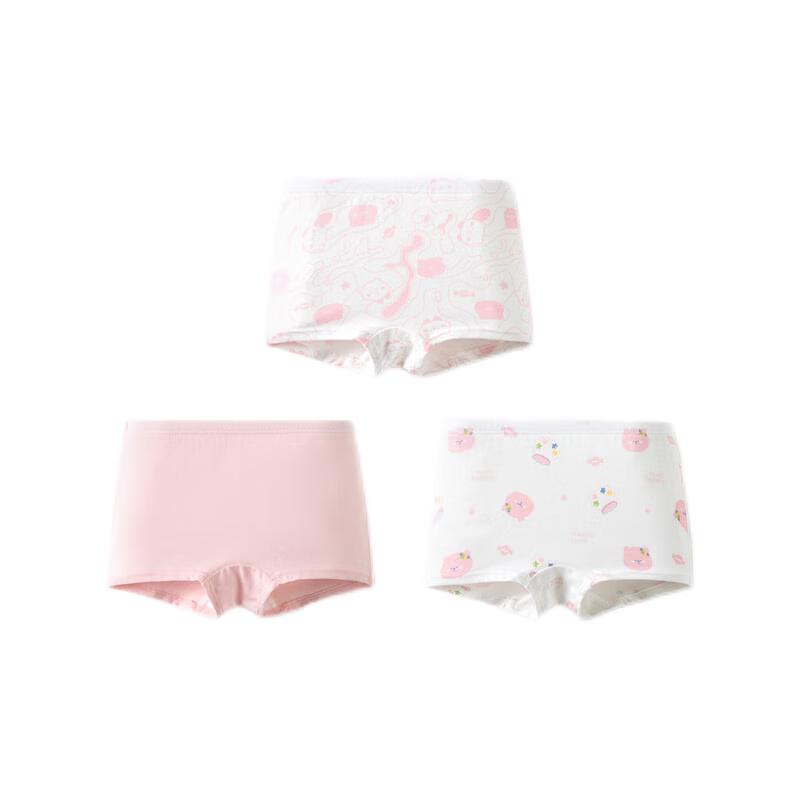 Balabala Girls' Cotton Boxer Briefs 3-Pack