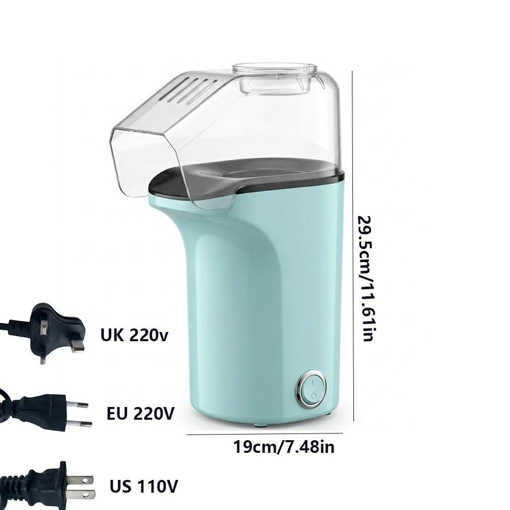 High Popping Rate Hot Air Popcorn Popper Automatic Corn Machine Electric Popcorn Maker  Home Use