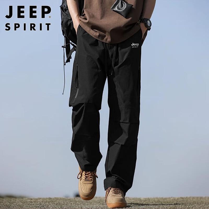 JEEP SPIRIT Herren Sommer Locker Gerade Cargohose