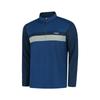 PROWORLDCUP [Pwx]Q321-3154-1Bu Men'S Color Block Sports Hiking Zip-Up T-Shirt