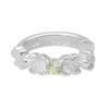 Shinjuku Gin No Kura Peridot Arabesque Silver 925 Ear Cuff, Single Earring, Non-Pierced Earring for Women