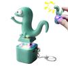 Lizard Button Keychain Decompression Toys Funny Lizard Sounds And Flash Effects Rechargeable Portable Stress Relief Fidget Toy for All Ages