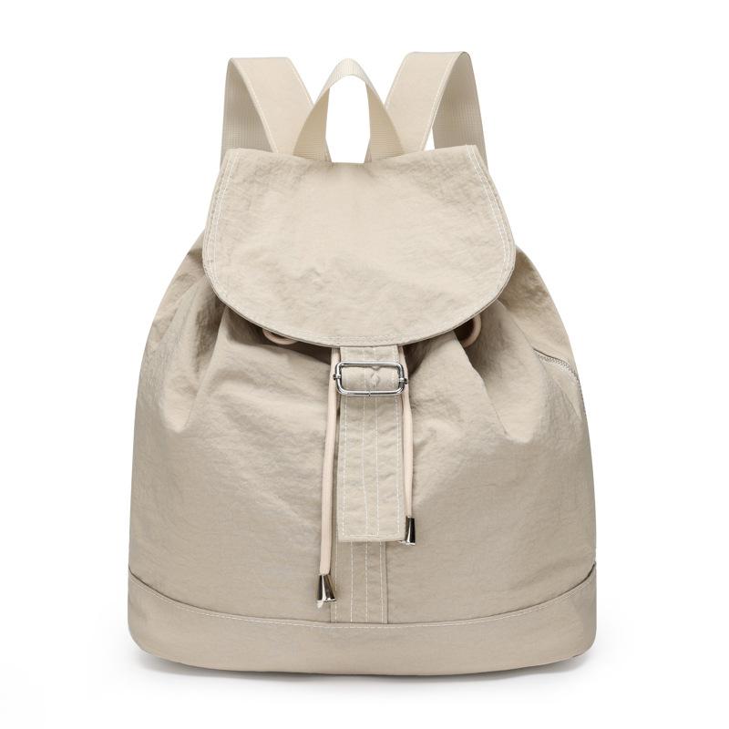 Lightweight Travel Backpack Nylon Student Schoolbag Fashion Drawstring Backpack  Teenagers