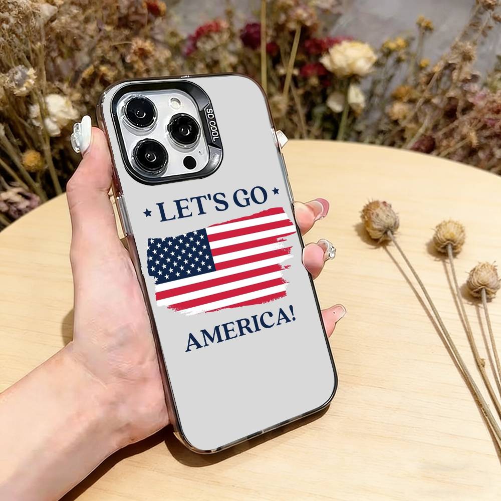 

Чехол для телефона «Культура американского флага» для iPhone 17, 16, 15, 14, 13, 12, 11 Plus, Pro Max, XS, Цветной Серебристо-черный Чехол iPhone16Se4
