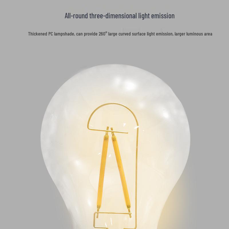 Rechargeable Retro Camping Light with Tungsten Filament