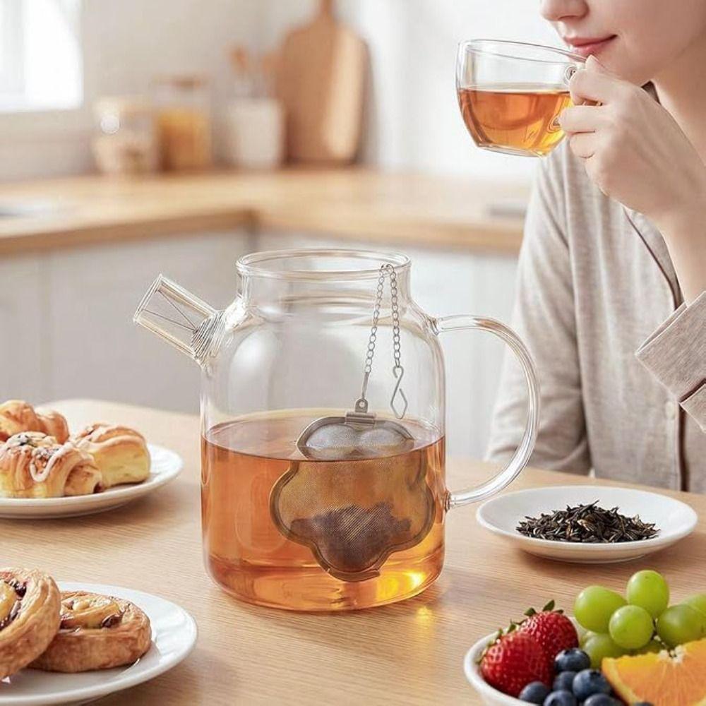 Fine Mesh Tea Strainer Stainless Steel Tea Ball Filter Portable Tea Infuser Ball  for Brew Tea