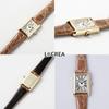 Solar Watch Made in Japan LeClair PARALLELA Gold Genuine Crocodile Leather Belt [LCREA] Women's LC2101-GPCMO