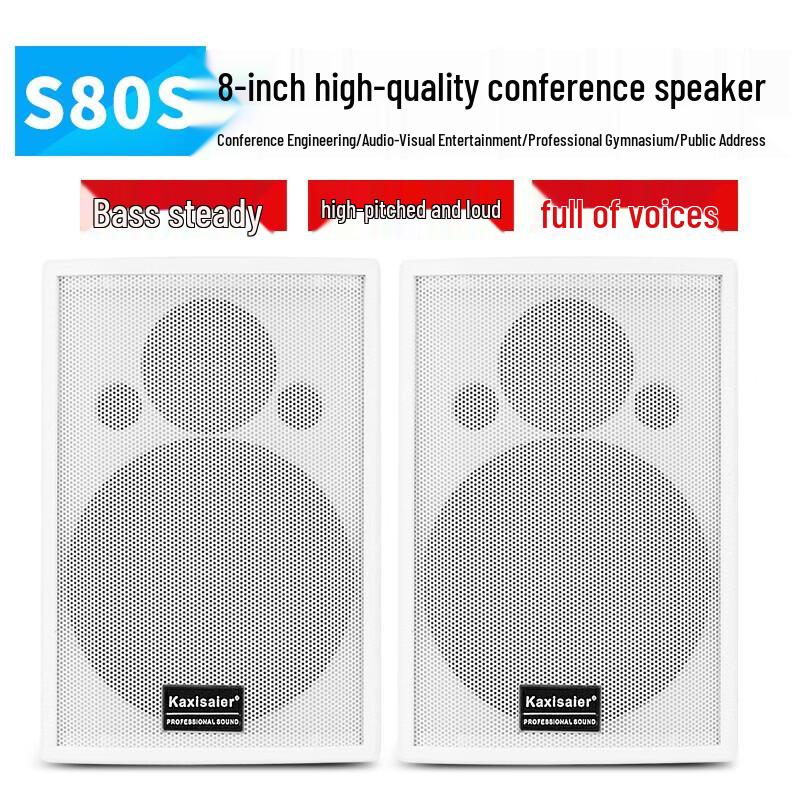 

KAXISAIER S80S Professional 8-inch Conference Speaker CN plug (adapter included)