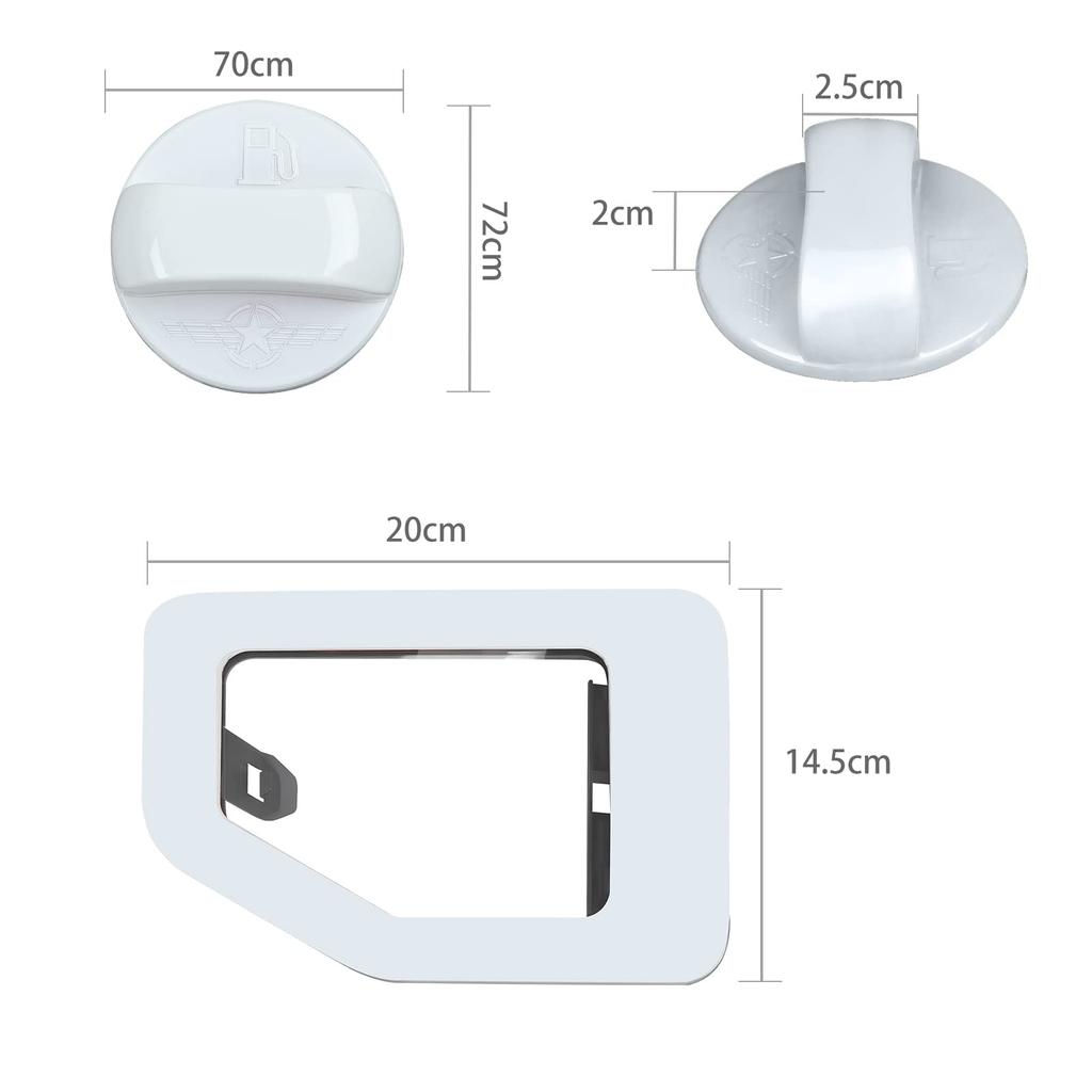 ANTC Compatible Suzuki Jimny Fuel Cap Decorative Fuel Lid Cover Gas Tank Fuel Tank