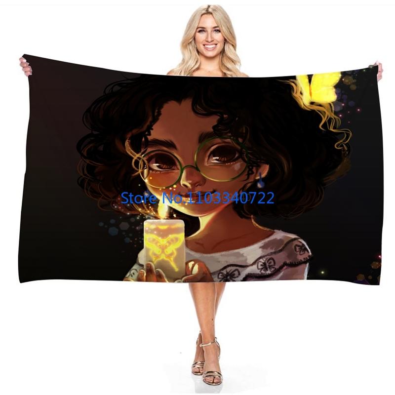 Cartoon Film Encanto Anime Bath Towels Microfiber Beach Swimming Towel Decor for Adults Kids Gift 75x150cm
