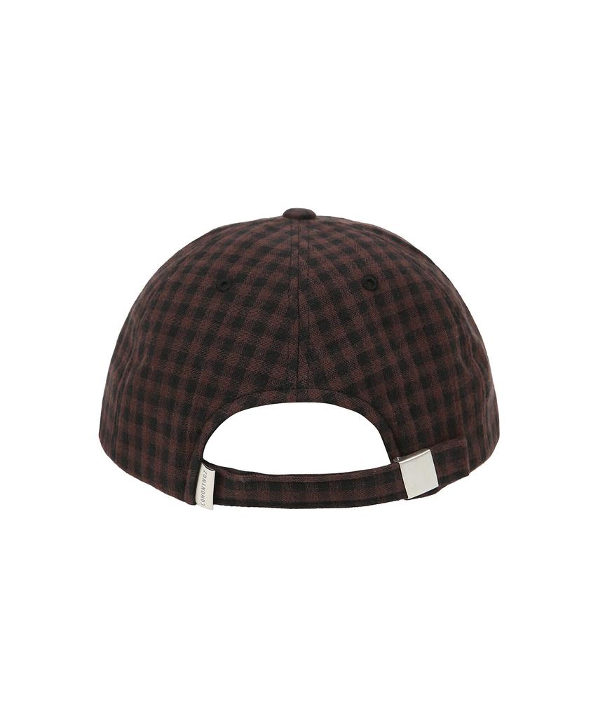 COMONINOZ [Cn]Check Tumble Label Ballcap [2 Color]
