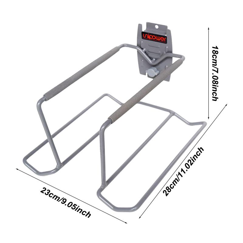 Tennis Racket Wall Mount Non-slip Metal Sports Equipment Organizer Holds 6 Balls and 4 Rackets Wall Mounted Garage Organizer for