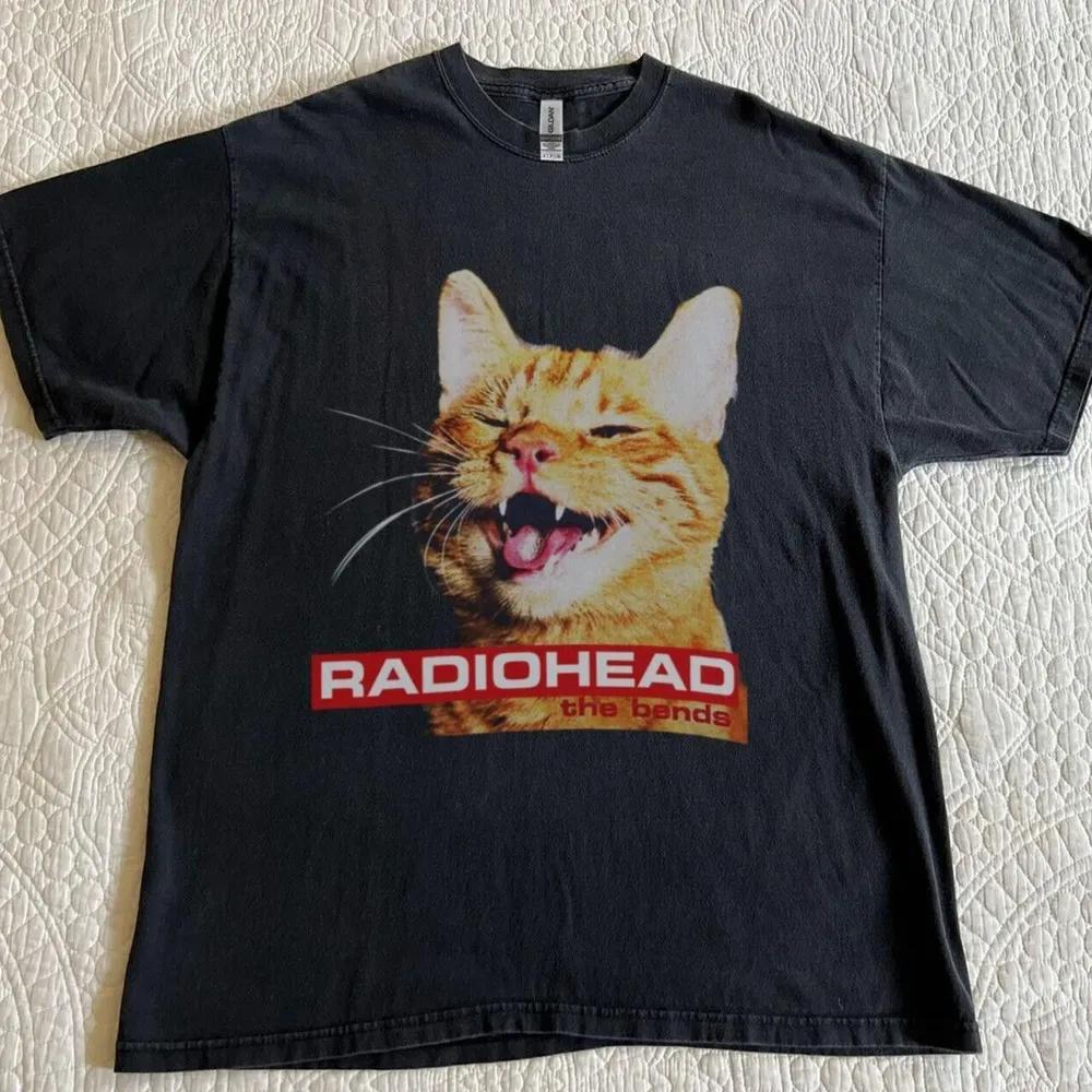 Unisex Short Sleeve Crew Neck Cotton T Shirt Radiohead The Bends Funny XXL