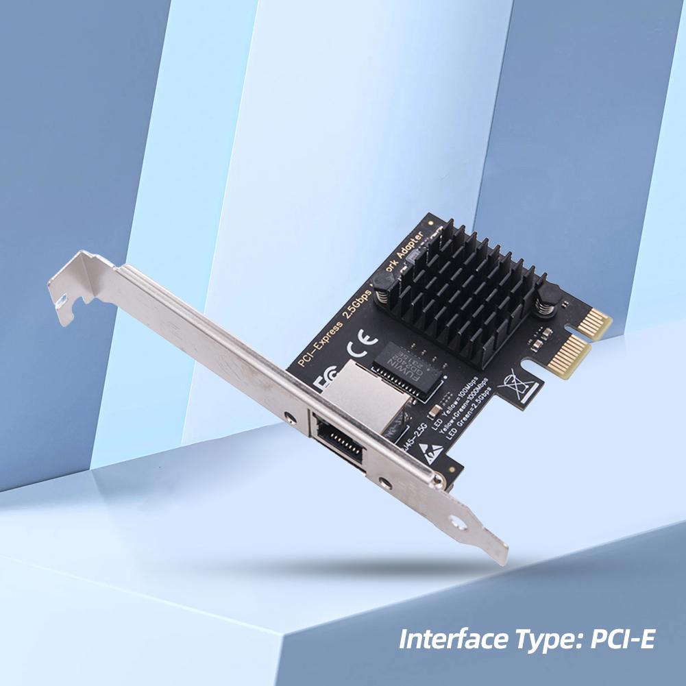 1/2/4 Port 2.5GB PCIe Network Card Gigabit Ethernet Card RJ45 NIC PCI Express Ethernet Adapter RTL8125BG Chip for Gaming Office