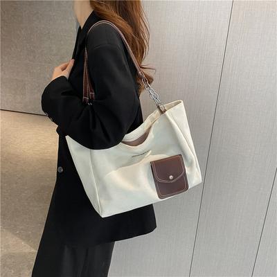 Canvas Bag Women's Large Capacity 2025 New Early Autumn Casual Shoulder Bag Texture Class Tote Bag
