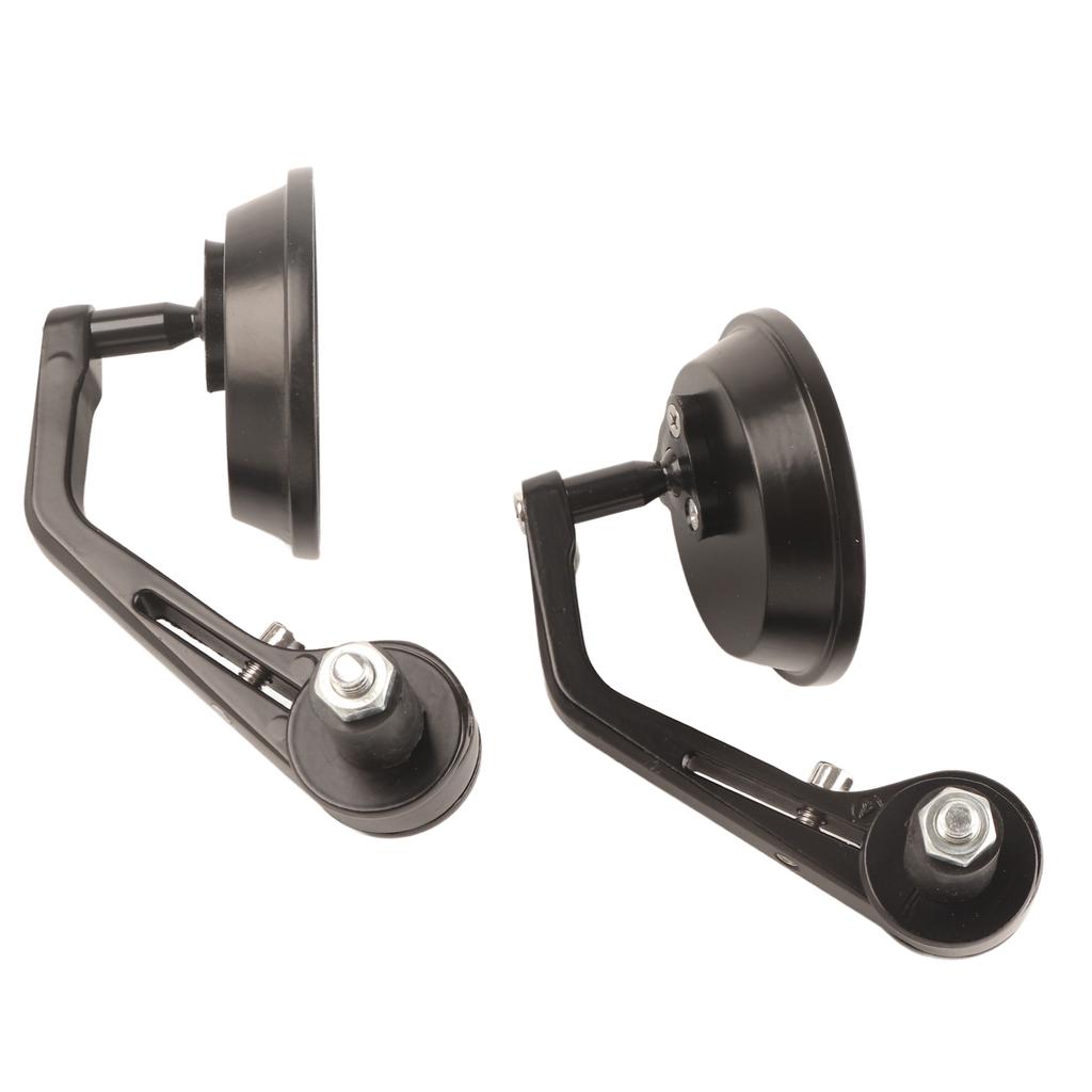 78" Universal Round Motorbike Motorcycle Rear View Handle Bar End Rearview Side Mirrors Chrome