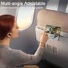 Adjustable ABS Magnetic Phone Holder Travel Essentials Flexible Rotation Hands-Free Airplane Phone Mount Seat Phone Stand