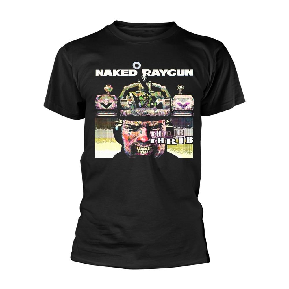 NAKED RAYGUN - THROB THROB BLACK T-Shirt Large L