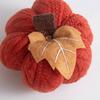 Knitted Pumpkin Decorations for Harvest Festival Orange Pumpkin Pendant Thanksgiving Knitted Pendant Venue Decoration Supplies