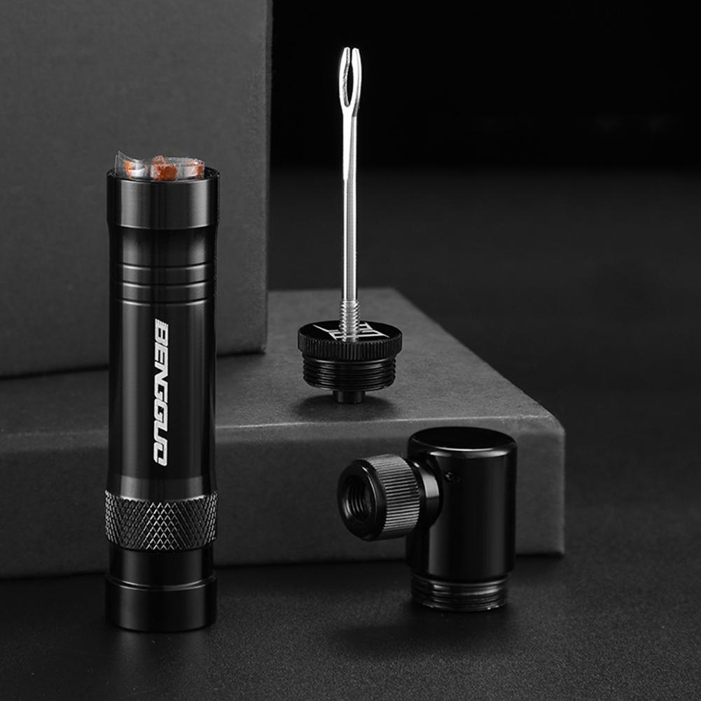 Air CO2 Inflator with Tubeless Tire Repair Tool Schrader &  Valve Portable Tire Inflator Aluminum Alloy for MTB Road Bike