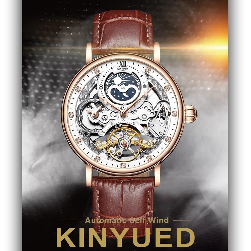 Men Skeleton Watches Mechanical Automatic Watch Men Tourbillon Sport Clock Casual Business Moon Watch