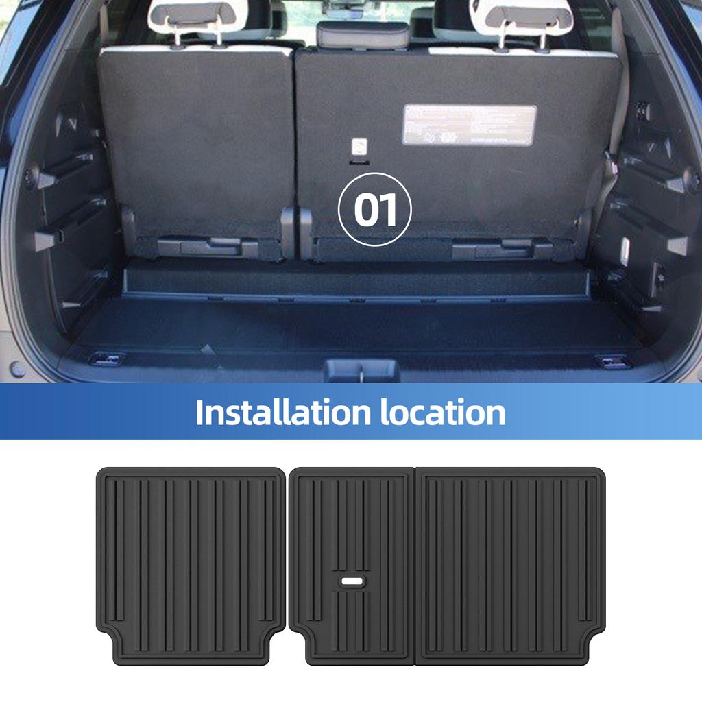 For Toyota Sequoia 2025 2025 2025 TPE 3D Car Floor Mats Trunk Pad Accessories Foot Mat Odorless Tray Waterproof