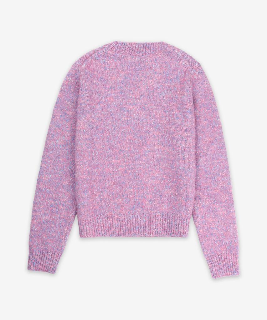 Gani Alpaca Cotton Mix O-Neck Knit - Rose Violet / K2318295