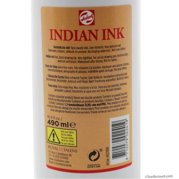 Encre Indienne - TALENS - 490ml - Noir - Pour Adultes - Mixte