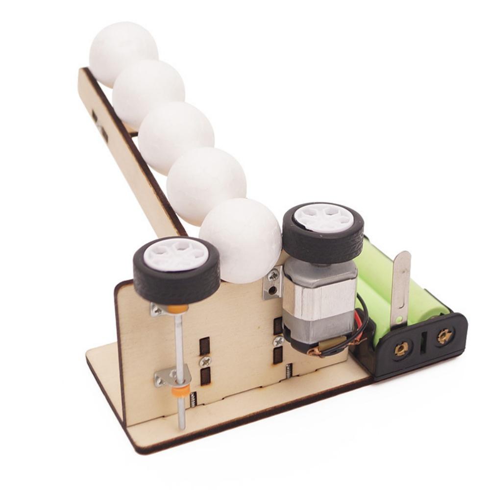 

Diy Automatic Serve Machine Steam Science Education Toy Kinetic Energy Transfer Experimental Pole Educational Prop (As shown-32016)-