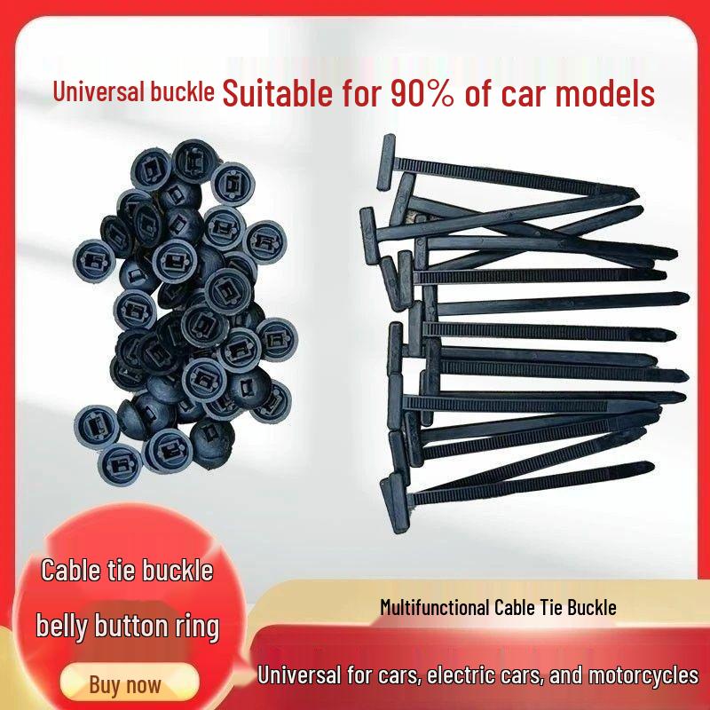 Universal Nylon Cable Tie with Heart Pin Buckle