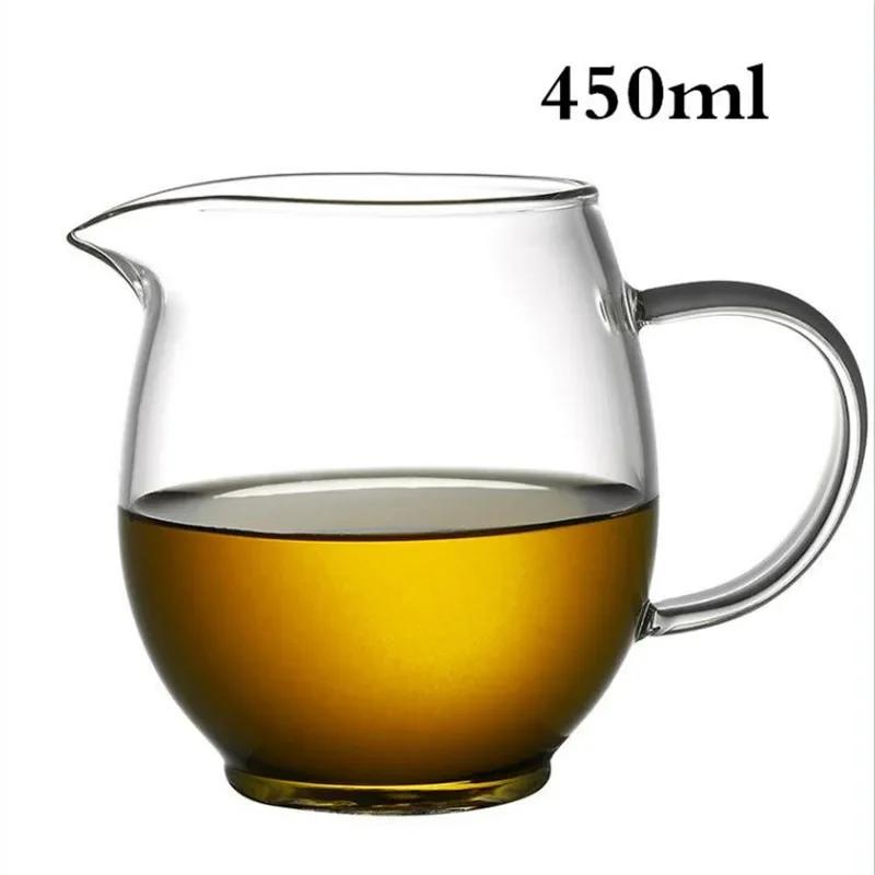 Hitzebeständiger Klarer Glas-Teekrug, Quadratisches Kreatives Chinesisches Tee-Set-Zubehör, Chahai, Milchglas-Kaffeekanne, Wasserkanne