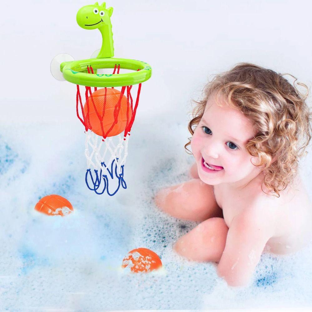 Bath Toys Bath Basketball Hoop Suction Cup Bathtub Water Play Set  Education Toys