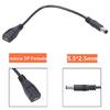 5VDC Power Supply Extension Cable MicroUSB to 5525 22AWG 3A Adapter Cable 0.2M