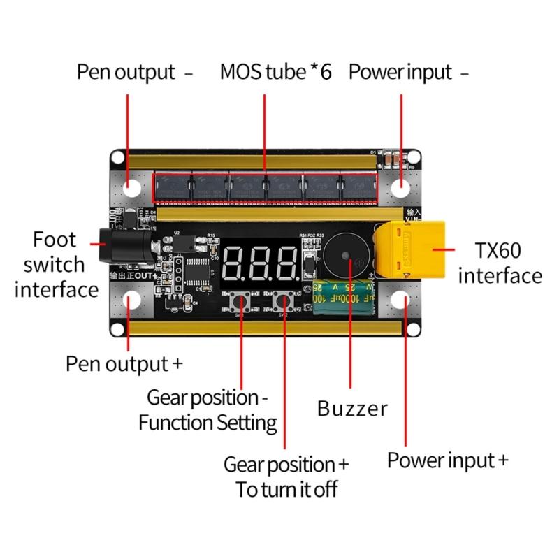 Portable Spot Welder Set, DIY Battery Storage Spot Welding Machine 12V Welder Solder Circuit Board Battery Storage