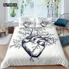 Tree of Life Duvet Cover Set Natural Scenery Bedding Set Botanical Branches Comforter Cover Autumn Leaves King Size Quilt Cover