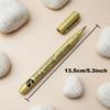 5 Stück Metallische Pinselmarker Stifte(Golden + Silber), Wasserdichte Marker für Graffiti, Unterschriften, Malerei, Kunstschulbedarf