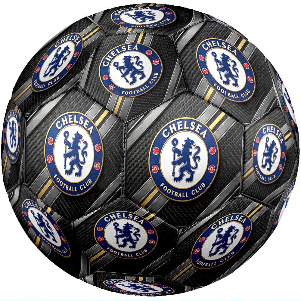 Chelsea FC Theme Soccer Ball Size 5 Soccer Ball Soft Touch Professional Training Football for Outdoor Sports