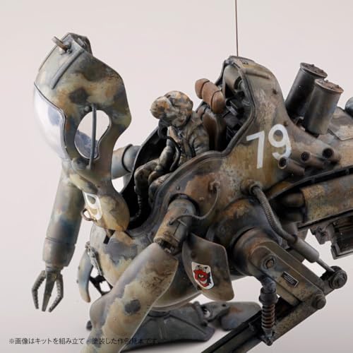 Kaiyodo ARTPLA Maschinen Krieger Kangool (Set of 2) & Maintenance Crew, 1/35 Scale Unpainted Plastic Model Kit AP045