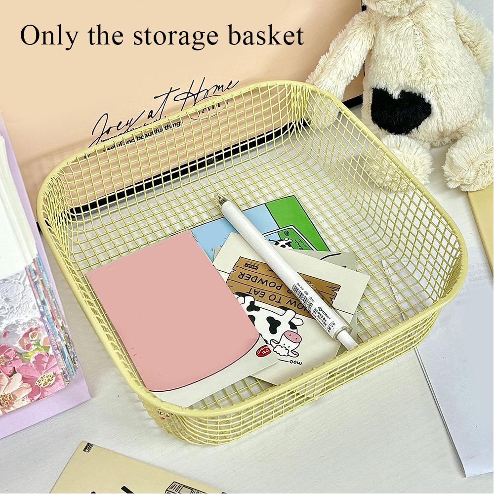 Make-Up Sortierhalter Foto-Karten Hülle Schreibtisch Kleinkram Organizer Schreibwaren Box Metall Aufbewahrungskorb Büro Heimbedarf