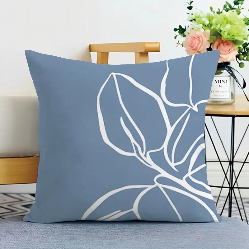 Modern Abstract Floral Pattern Pillow Covers Pattern Cushion Cover Suitable For Sofa Bedroom Car Pillow Cover