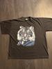 Vintage 90's Thunder Sportswear White Tiger Graphic Print T-Shirt Sz XL Black
