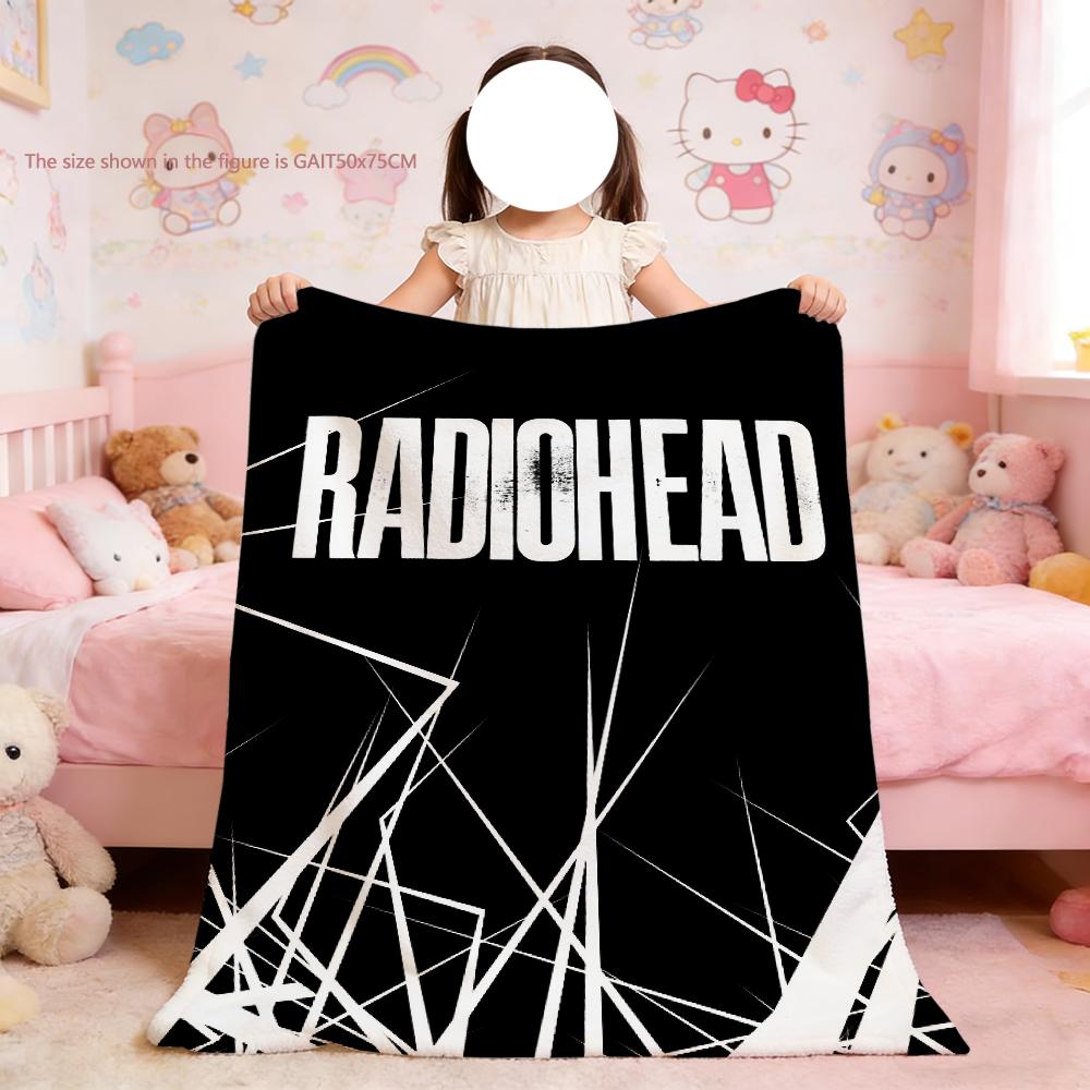 Blanket For Soft Throw Blanket for Picnic Bed R-Radiohead Sofa Home Bedroom Band Cozy Warm Comfortable