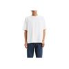 Levis Solid Color Fitted Crew Neck Short Sleeve T-Shirt Men Tops White A6770-0001