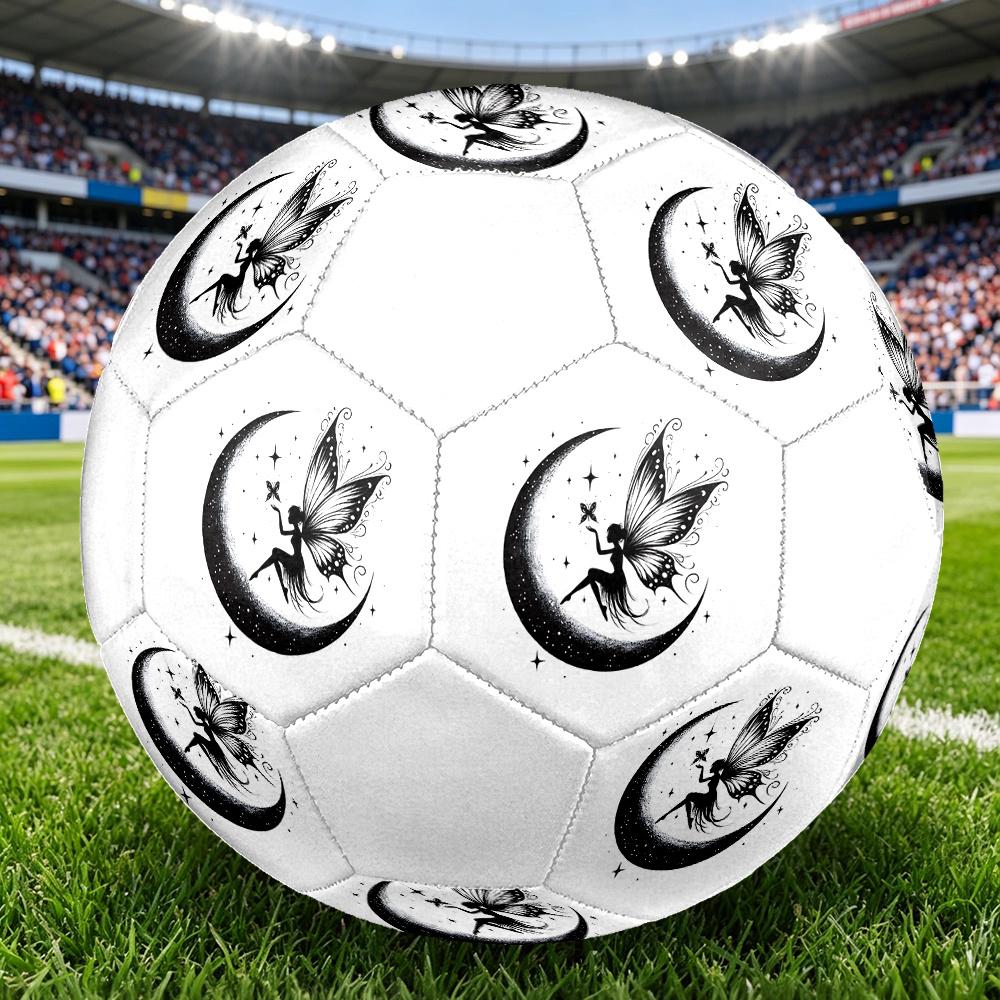 1 Stück Mondlicht Feenflug Fußball Größe 5 Fußball Maschinengenäht Indoor/Outdoor Universeller Fußball Geschenk W136