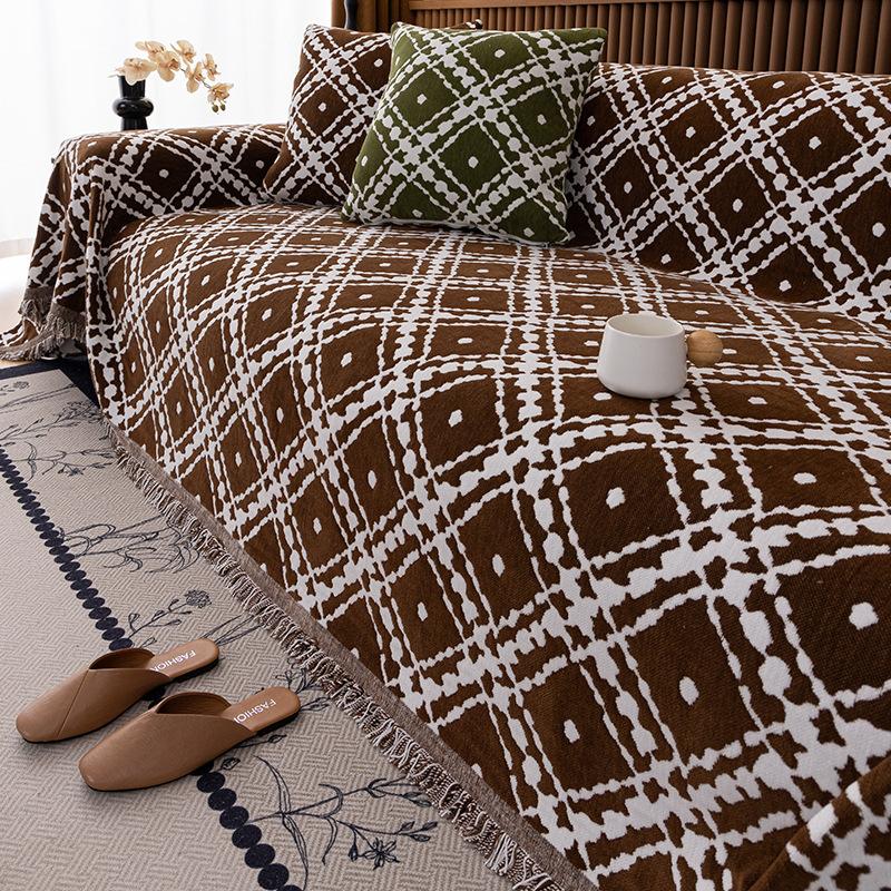 Summer Chenille Ethnic Style Camping Picnic Sofa Cover  Funda Sofa Bohemia Sofa Covers Mats Throw Blankets