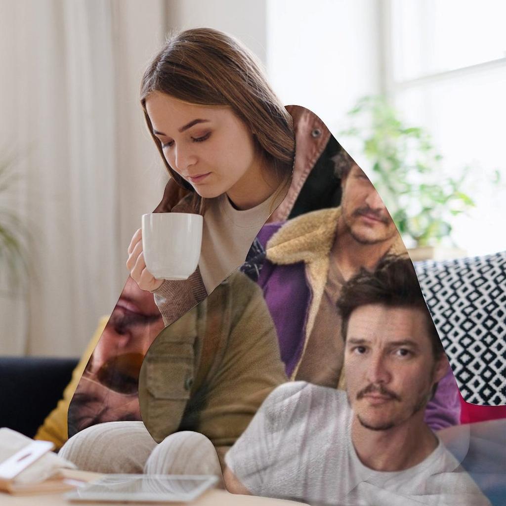 Pedro Pascal Throw Blanket Warm Cozy Throw Blanket for Living Room Couch