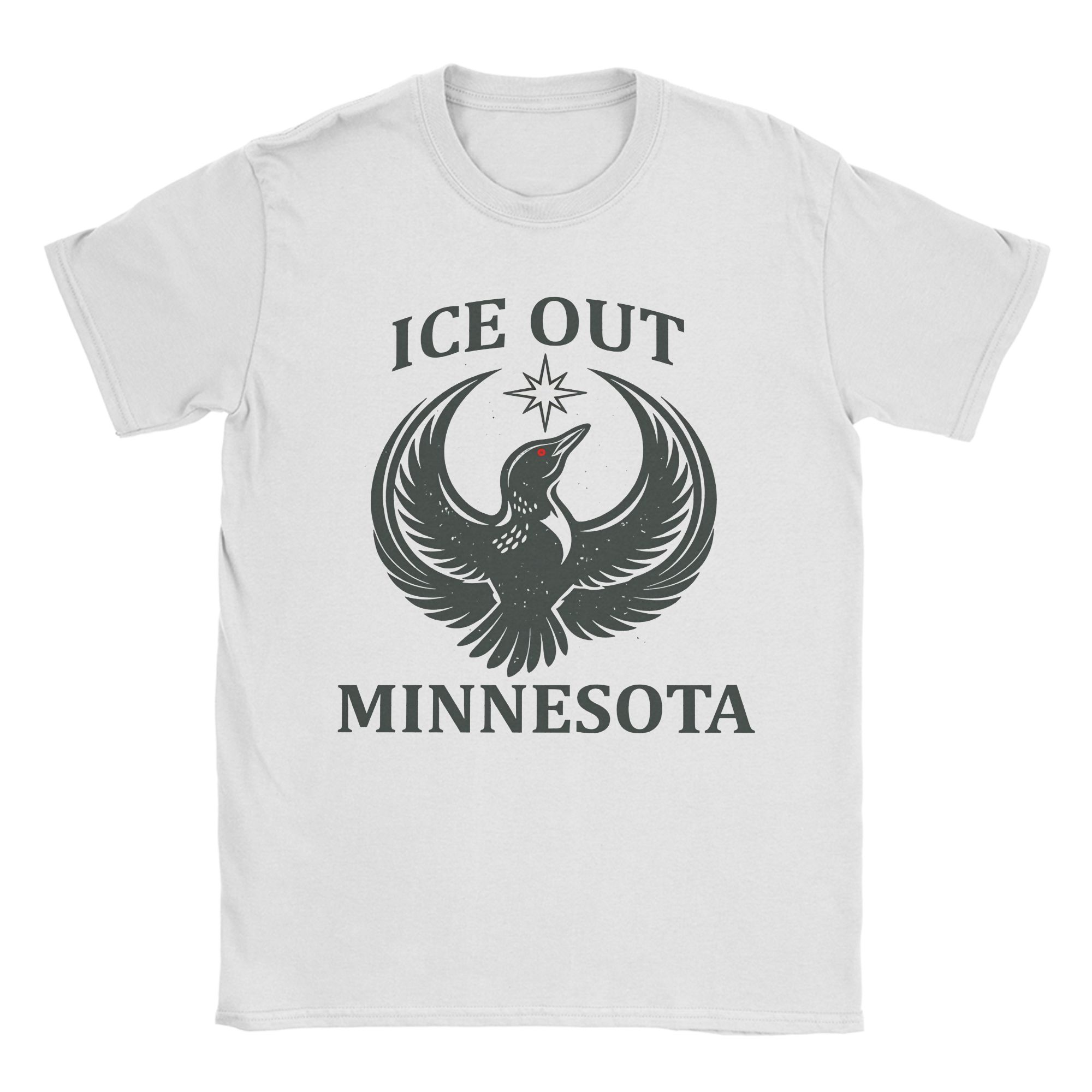 

Ice Out No HuUnisex is Illegal US Unisex T Shirt Vintage Tees Short Sleeve Crewneck TShirts Cotton Printed Tops 4XL