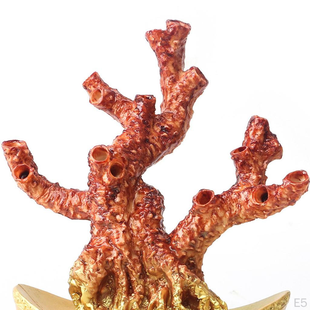 Sculptures Fortune Bonsai Style Good Luck Creative Tree Crafts Wealth for Desktop Office Room